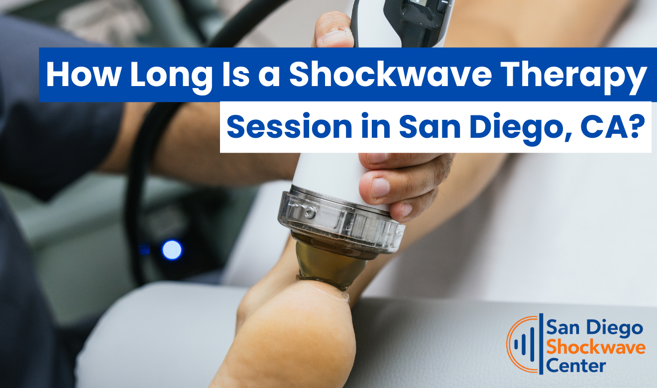 shockwave therapy session length san diego