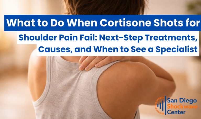What to do when cortisone shots for shoulder pain fail