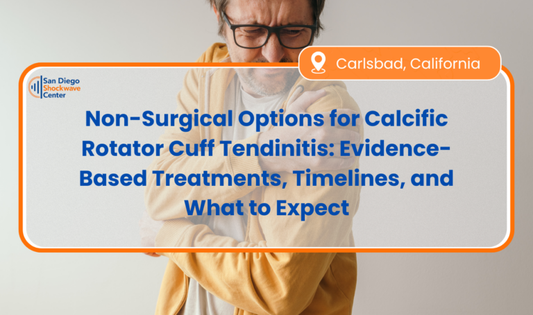 Non-surgical options for calcific rotator cuff tendinitis