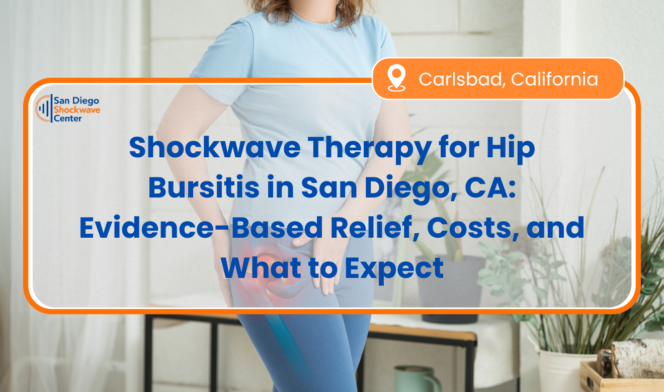 Shockwave therapy for hip bursitis San Diego