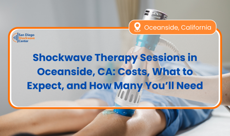shockwave therapy sessions Oceanside